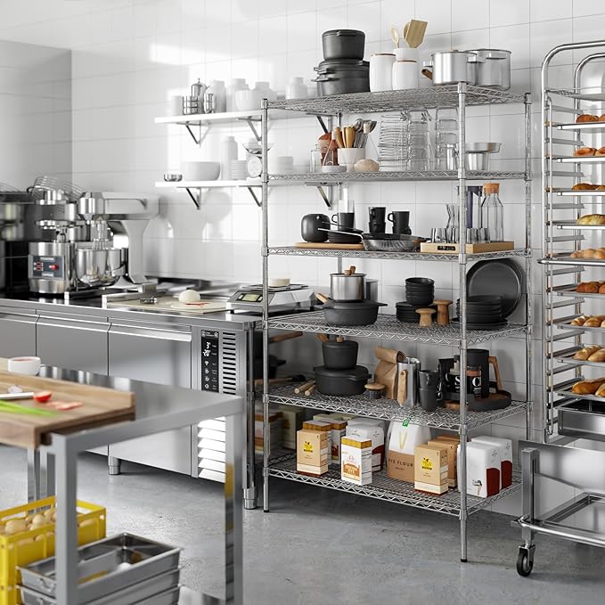 Regal Altair 24" Deep x 42" Wide x 74" Height Wire Shelving Kit | 6-Tier | NSF Commercial Storage Rack Unit