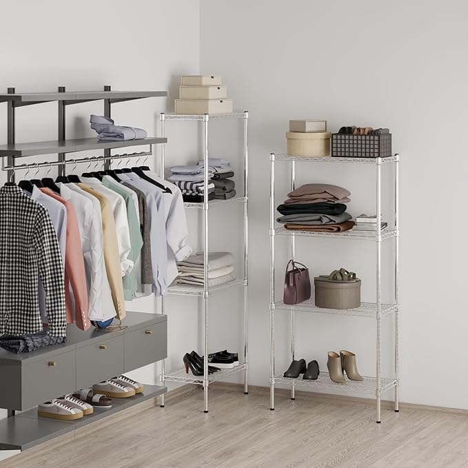 Regal Altair 14" Deep x 30" Wide x 64" Height Wire Shelving Kit | 4-Tier | NSF Commercial Storage Rack Unit