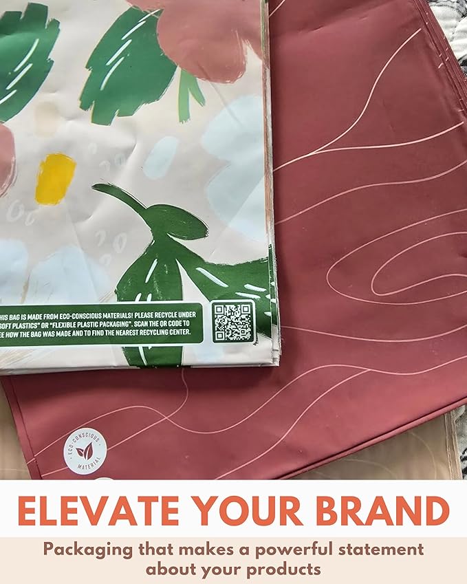 Poly Mailers 6 x 9 Inch - 100 pack Biodegradable Shipping Bags for Stationery and Small Accessories - Impack Self-Seal Waterproof Thick Mailing Envelope for Small Items - Tidal Terracotta