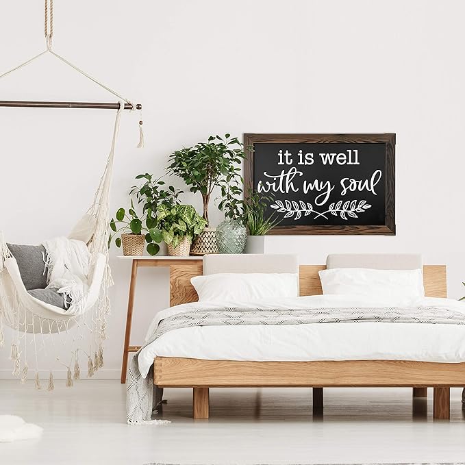 Loddie Doddie Magnetic Chalkboard Sign - 20 x 30 in Rustic Wood Frame - Easy-Erase Surface & Magnet Display - Magnetic Chalkboard Calendar - Rustic Magnet Board