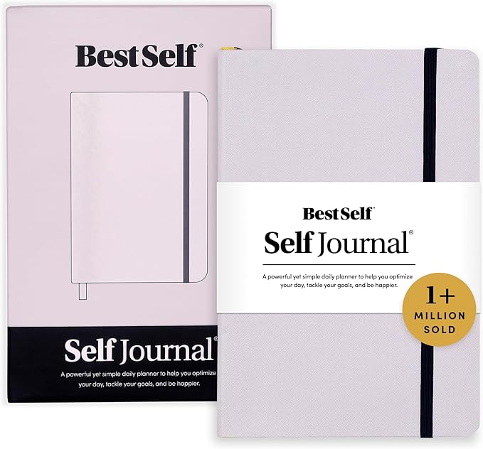 BestSelf 13-Week Self Journal & Goal Planner – Undated Daily ADHD-Friendly Journal for Men & Women | Productivity, Gratitude, Reflection & Habit Tracker | 2026 Life Organizer with Prompts, Grey Mist