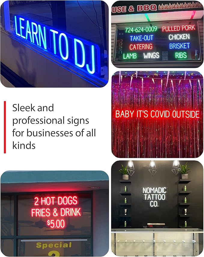 SpellBrite ELEVATOR Sign | Directional Sign with Neon Look, Red LED Light Source | 31.1" x 6.3"