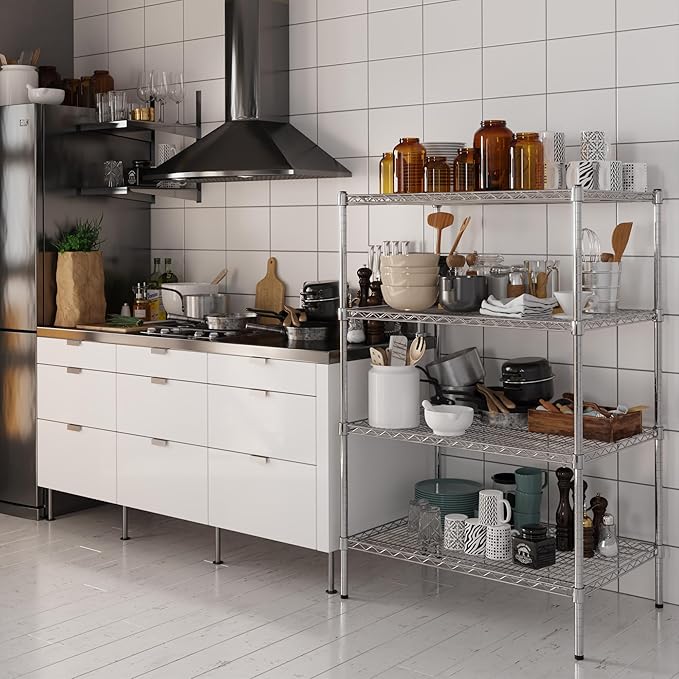 Regal Altair 24" Deep x 36" Wide x 54" Height Wire Shelving Kit | 4-Tier | NSF Commercial Storage Rack Unit