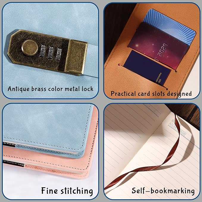 Bliver Personalized Leather Journal Custom Notebook Customized Engraved Journal Gift for Friends, Coworker,Graduation,Teacher