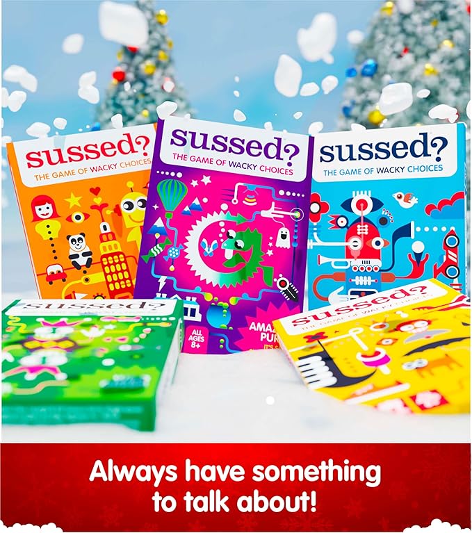 SUSSED The Wacky 'What Would You Do?' Card Game - Ages 8+, 2-8 Players - Kids Stocking Stuffer for Girls, Boys, Tweens - 15-30 Min Playtime - Purple Pack