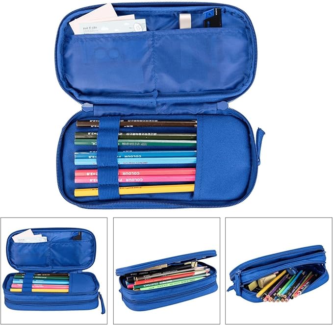 Nigmuye Custom Pencil Case Personalized Add Photo Text Pen Bag Large Capacity Zipper Pencil Box for Office Travel Graduation Gifts