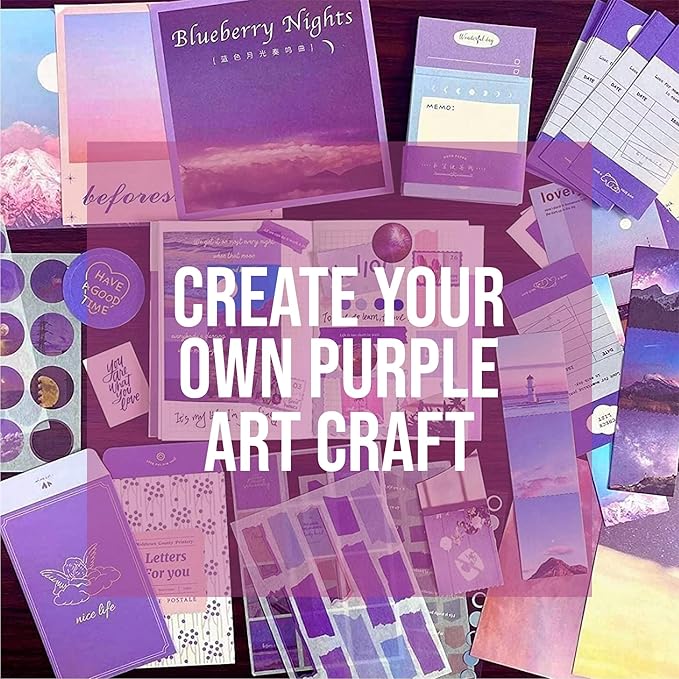 BearBoss Purple Cardstock Paper 8.5x11 50 Sheets, Heavyweight 92lb Cover for Crafts DIY Cards Making