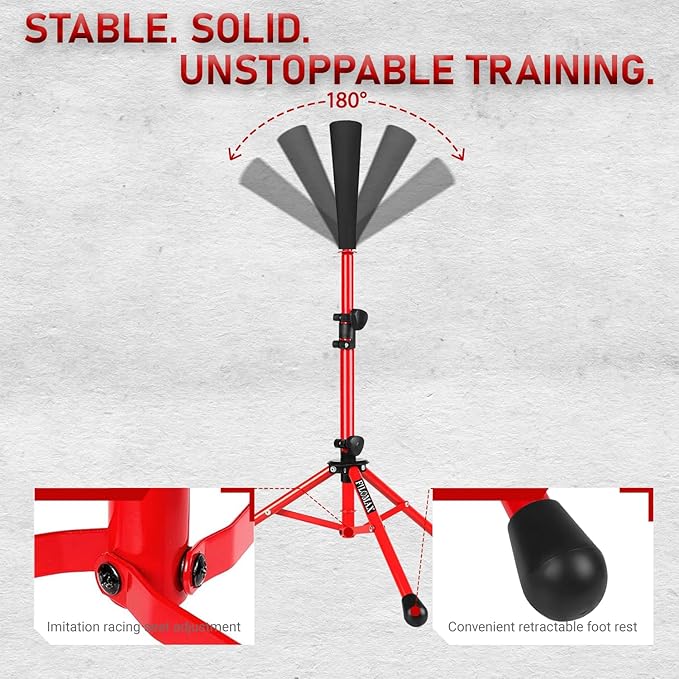 7x7ft Baseball & Softball Practice Net with Numbered Strike Zone & Batting Tee - Heavy Duty Portable Hitting Pitching Training Net for Accuracy and Swing Practice, Includes Carry Bag