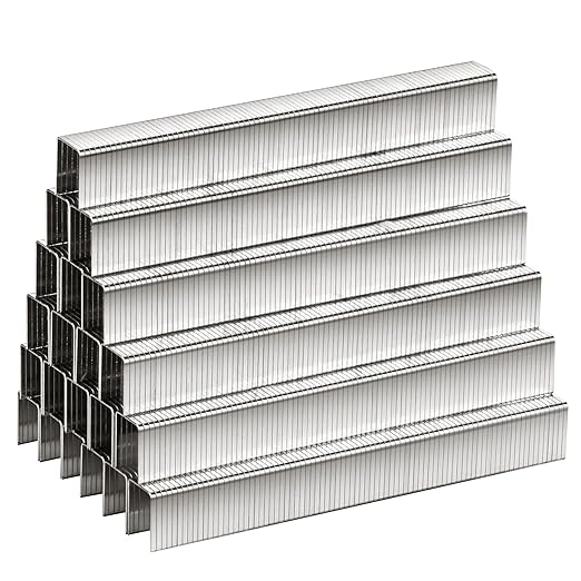 meite T-50 Stainless Steel Staples Marine, 9/16 Inch Heavy Duty Staples for Staple Gun - 1512 Counts, 20 Gauge 3/8 Inch Crown T-50 Upholstery Staple for Salt Water, Marine Applications