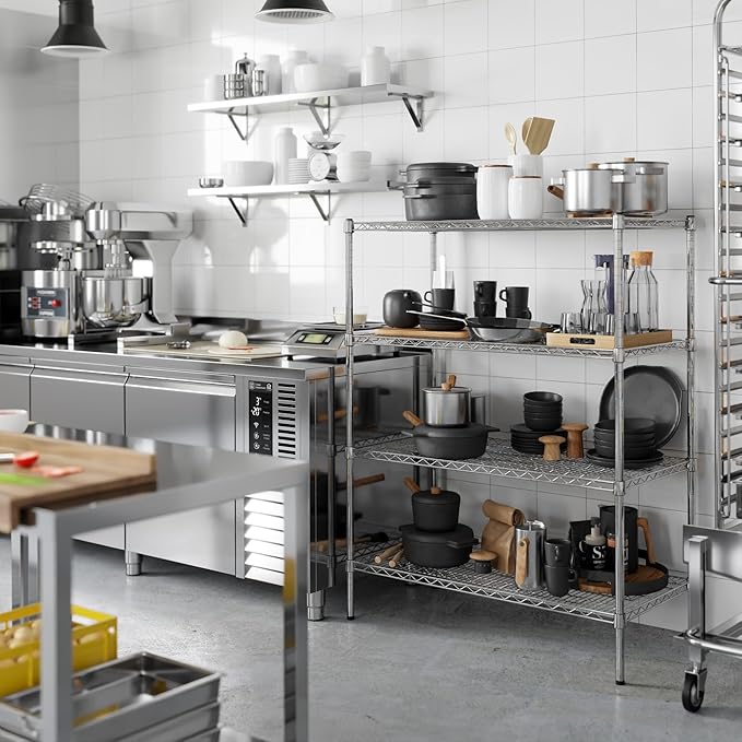 Regal Altair 21" Deep x 42" Wide x 54" Height Wire Shelving Kit | 4-Tier | NSF Commercial Storage Rack Unit