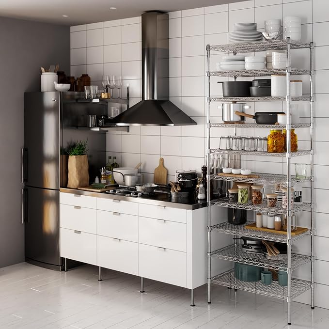 Regal Altair 18" Deep x 30" Wide x 86" Height Wire Shelving Kit | 10-Tier | NSF Commercial Storage Rack Unit