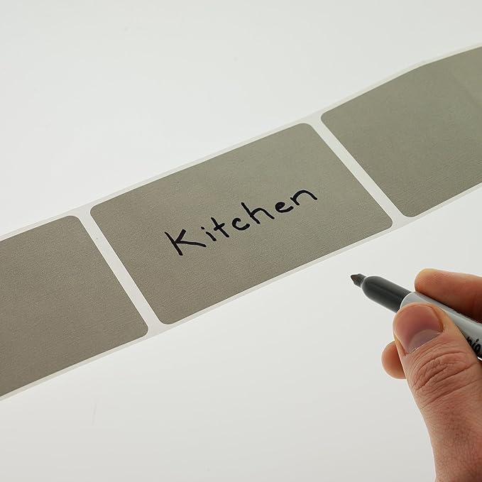 ChromaLabel 2 x 3 inch Permanent Color Code Rectangle Labels, 250 Labels per Dispenser Box, Gray
