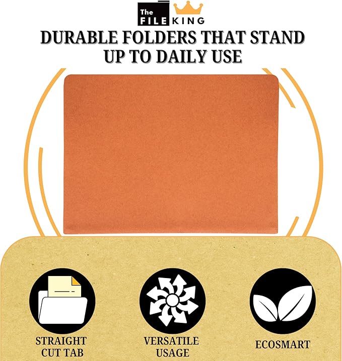 The File King Expanding Accordion File Folder - Legal Size | Box of 10 Redropes | 5.25” Expansion | Store and Organize Papers | Keep Records in One Place | Save Time Searching
