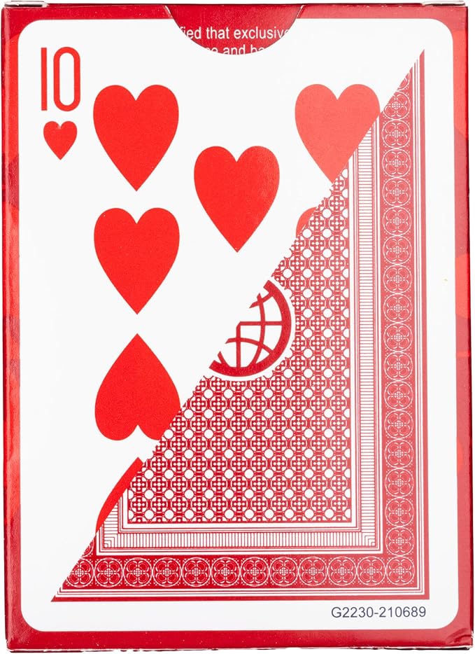 Classic Playing Cards 12 Pack, Standard Index, Red and Blue Casino Quality Bulk Playing Card Decks, Bulk Playing Cards for Poker, Black Jack, Euchre, Card Games, and Family Game Night