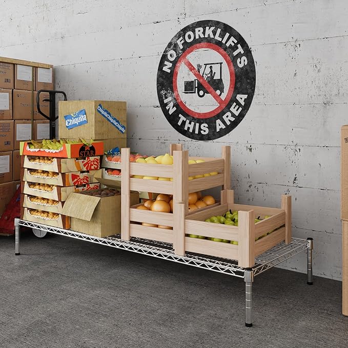 Regal Altair 24" Deep x 60" Wide x 8" Height Wire Shelving Kit | 1-Tier | NSF Commercial Storage Rack Unit