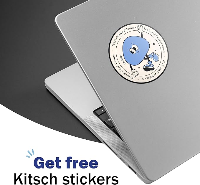 GREEDY FARMERS Mouse pad, Non-Slip Washable Waterproof Computer Mouse pad (Smurf Blue)