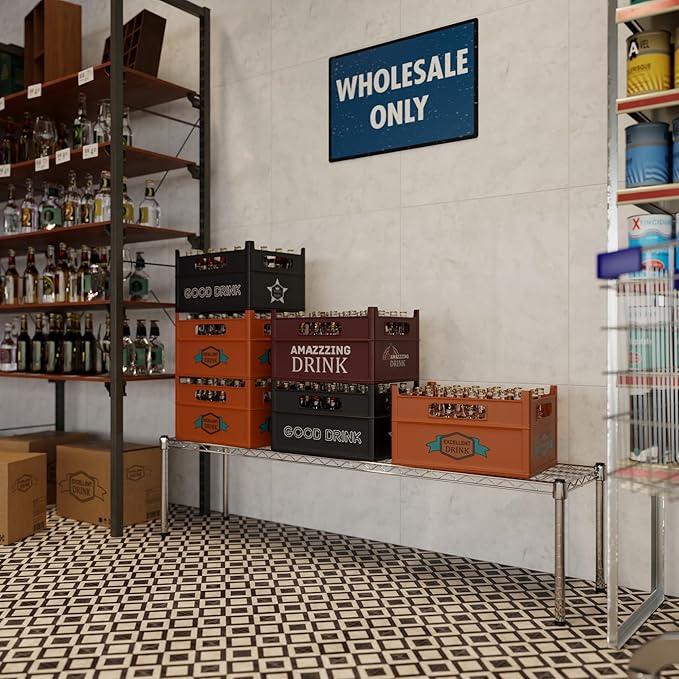 Regal Altair 14" Deep x 60" Wide x 14" Height Wire Shelving Kit | 1-Tier | NSF Commercial Storage Rack Unit
