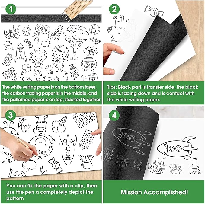 Red Carbon Paper for Tracing Graphite Transfer-Paper - PSLER 30 Pcs Red Graphite Paper for Tracing Drawing Patterns on Wood Projects Canvas Fabric Artist Lettering Sketch Drawing A4 Size 8.5 X 11 Inch