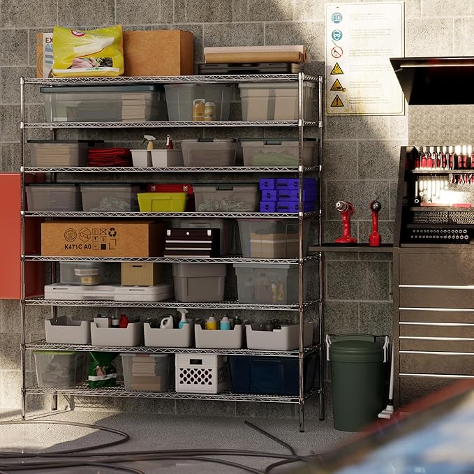 Regal Altair 21" Deep x 72" Wide x 86" Height Wire Shelving Kit | 8-Tier | NSF Commercial Storage Rack Unit