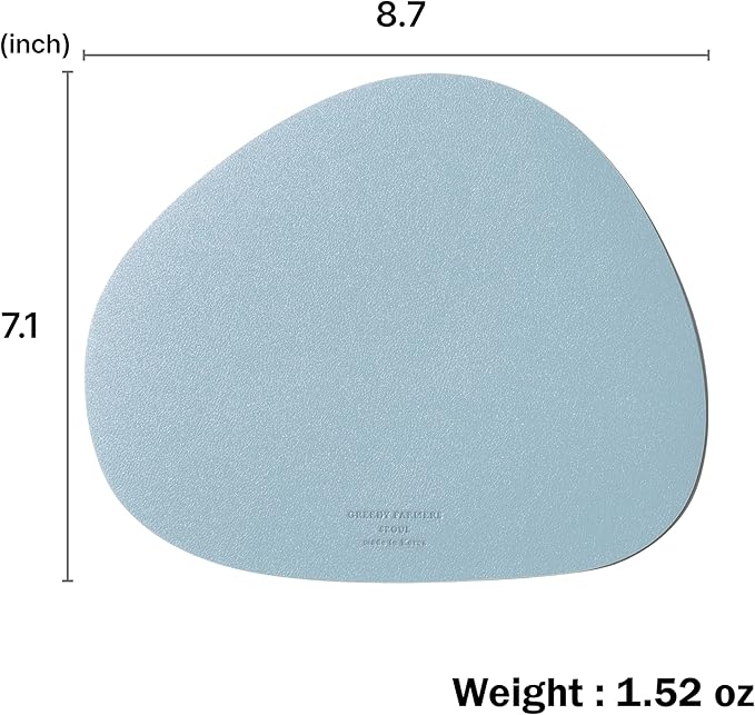 GREEDY FARMERS Mouse pad, Non-Slip Washable Waterproof Computer Mouse pad (Baby Blue)