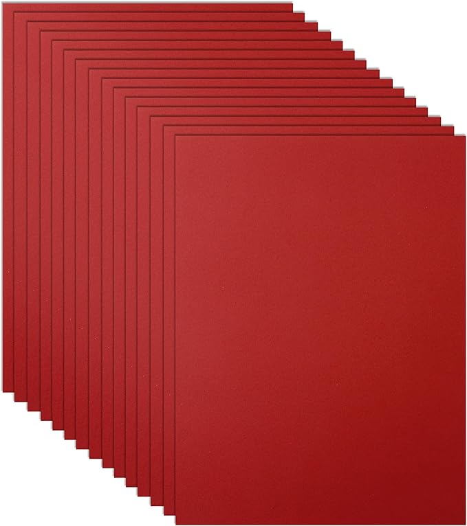 Guakicae 40 Sheets Christmas Red Cardstock 8.5 x 11 Scrapbooking Paper, 200gsm/75lb Premium Red Paper Card Stock for DIY Cards Making, WeddingInvitations, School Crafting, Construction, Art Drawing
