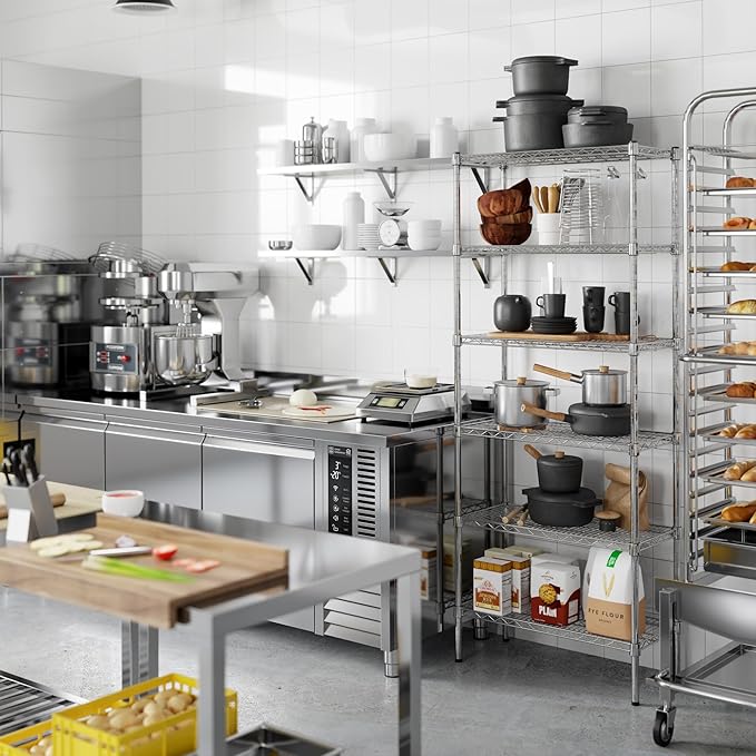 Regal Altair 14" Deep x 30" Wide x 74" Height Wire Shelving Kit | 6-Tier | NSF Commercial Storage Rack Unit