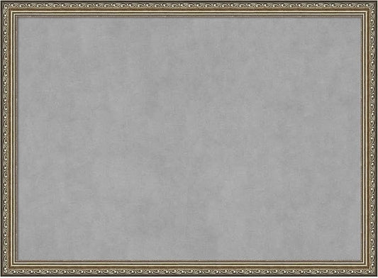 Amanti Art Silver Framed Magnetic Board 22x30 Medium Vision Board for use with Magnets, 100% Metal Sheet to Display Items as Office Decor or for Home Organization in mudroom, Kitchen or Kids Room