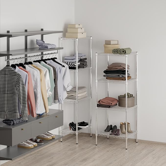 Regal Altair 21" Deep x 24" Wide x 64" Height Wire Shelving Kit | 4-Tier | NSF Commercial Storage Rack Unit