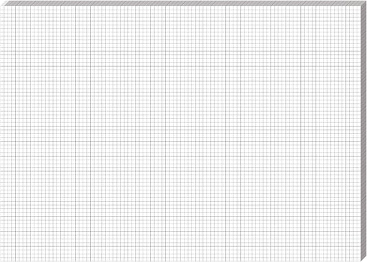 Fuyoooo 25 Sheet Graph Paper Pad 24" x 17" Large Graph 1" and 1/4" Ruled Grid Paper for Engineer Architect Designer Mathematician Draftsmen Sketch House Commercial Building Plan Drafting(White)