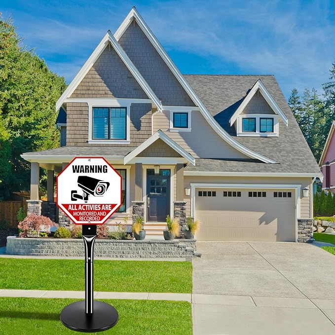 VAIIGO Heavy Duty Parking Sign Post Stand 49", 20lbs Cast Iron Base Sign Post for Outside Sign Holder, Yard Sign Stand, Street Sign Post, Black