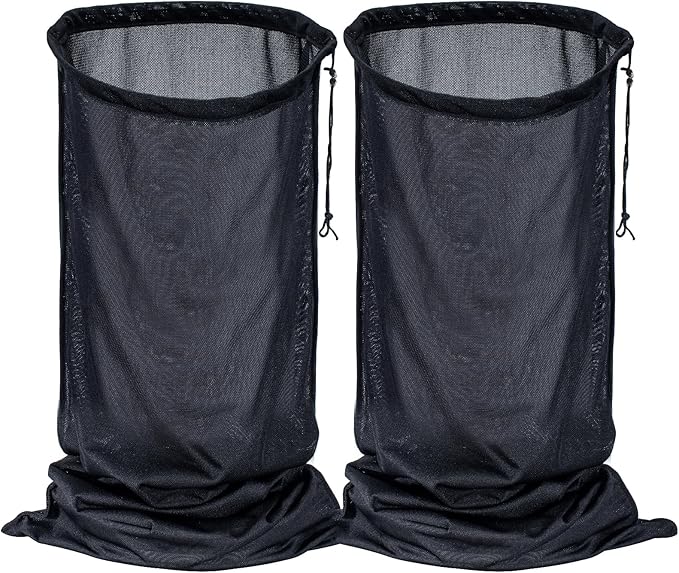 SEASLIMIT Wood Chipper Bag Collection for Craftsman Electric Shredder Mulcher, 2-PackUniversal 24x48 Leaf Mulcher Collection Bag Fits Most Brand