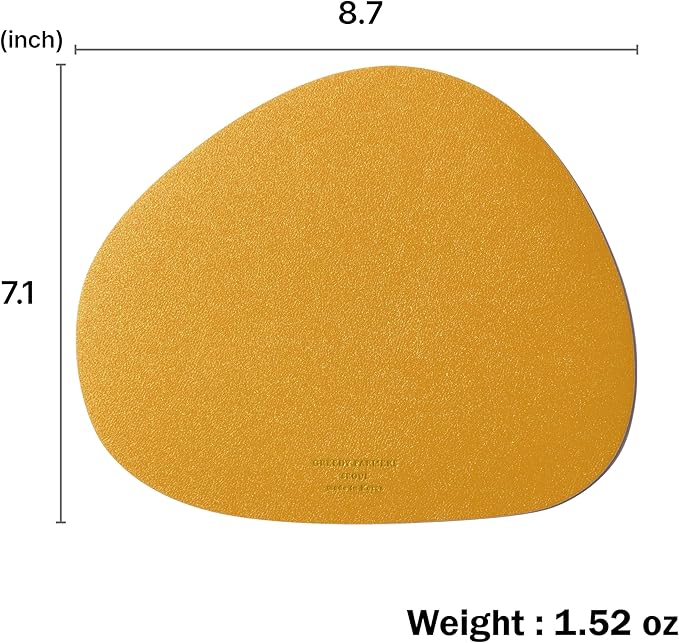 GREEDY FARMERS Mouse pad, Non-Slip Washable Waterproof Computer Mouse pad (Honey Yellow)