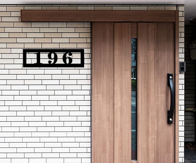 Personalized Horizontal House Numbers for Outside, house numbers for outside modern ，Personalized Address Numbers, Custom House Numbers, Personalized Outdoor Metal Address Sign