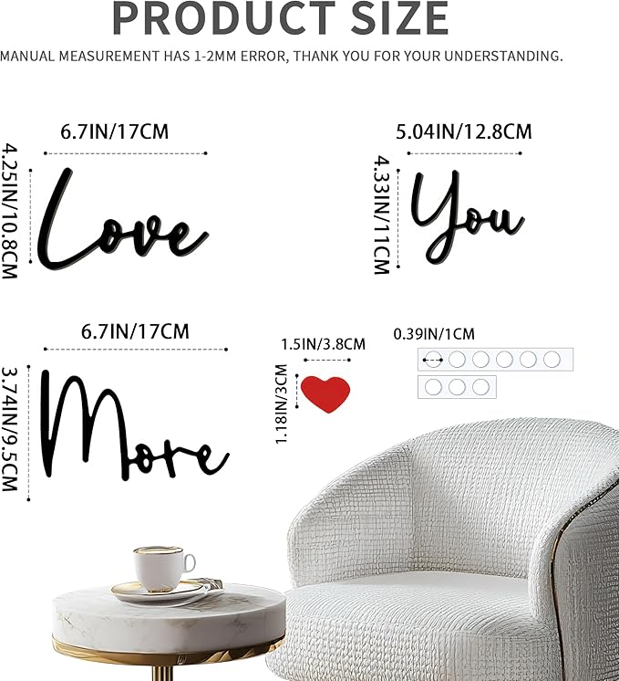 Love You More Wood Sign Home Decor Boho Decor Wall Decor Express Love and Warm for Your Family Lovers Wall Art Gift Hallway Entryway Door Farmhouse Valentine Decors Bedroom Above Bed Topper Decoration