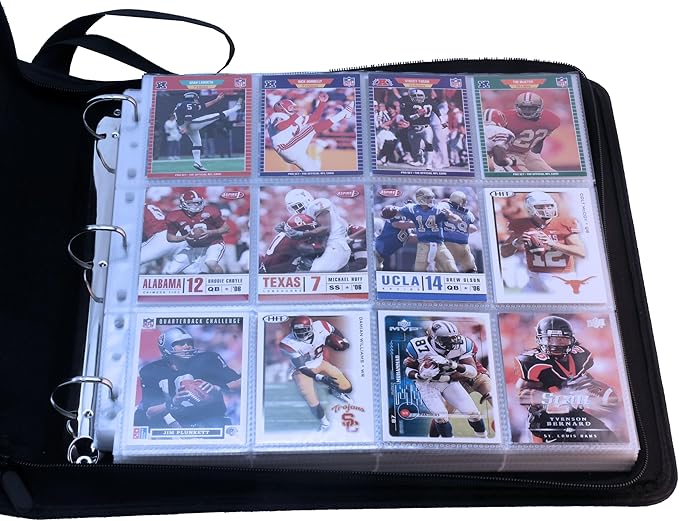 Ursae Minoris 3 D-Ring Large Format Zipper Binder for Up to 600 Sports/Trading Cards - Dark Gray