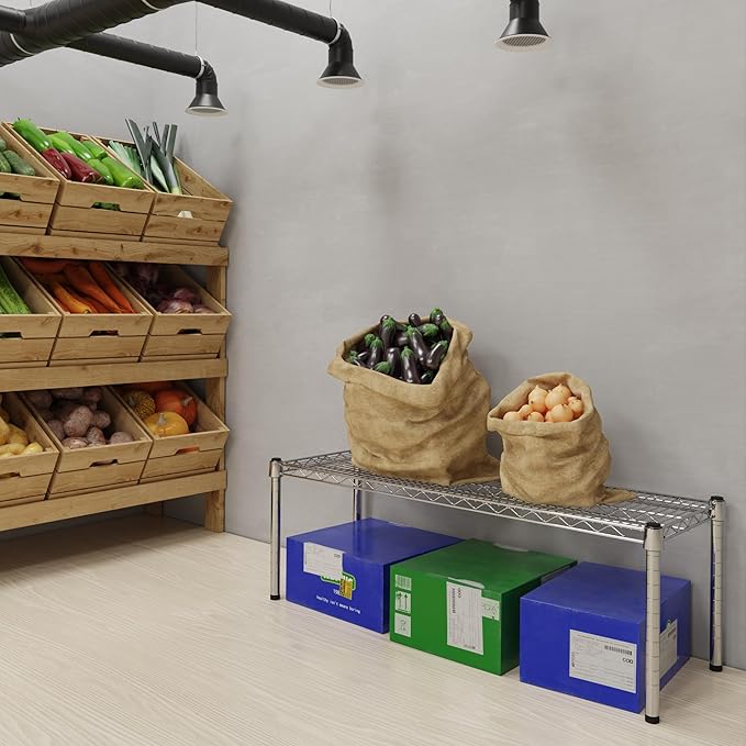 Regal Altair 14" Deep x 42" Wide x 14" Height Wire Shelving Kit | 1-Tier | NSF Commercial Storage Rack Unit