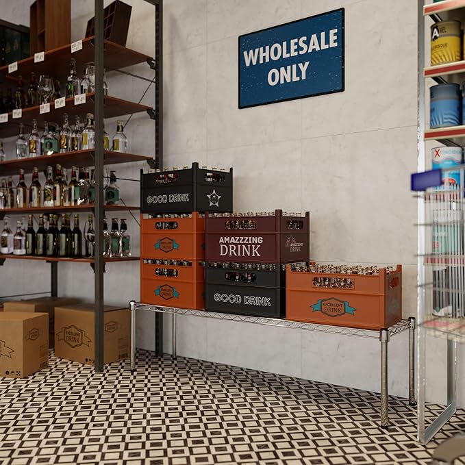 Regal Altair 14" Deep x 54" Wide x 14" Height Wire Shelving Kit | 1-Tier | NSF Commercial Storage Rack Unit