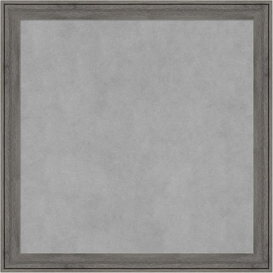Amanti Art Grey Framed Magnetic Board 23x23 Medium Vision Board for use with Magnets, 100% Metal Sheet to Display Items as Office Decor or for Home Organization in mudroom, Kitchen or Kids Room