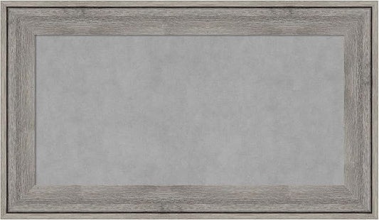 Amanti Art Grey Framed Magnetic Board 17x29 Small Vision Board for use with Magnets, 100% Metal Sheet to Display Items as Office Decor or for Home Organization in mudroom, Kitchen or Kids Room