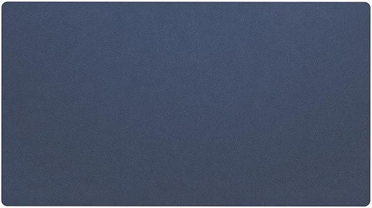 Nekmit Leather Desk Blotter Pad 36 x 20 Inches, Flat, Non-Slip, Waterproof, Blue