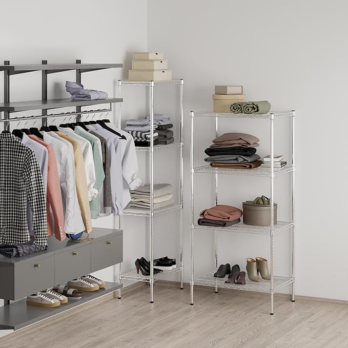 Regal Altair 21" Deep x 30" Wide x 64" Height Wire Shelving Kit | 4-Tier | NSF Commercial Storage Rack Unit