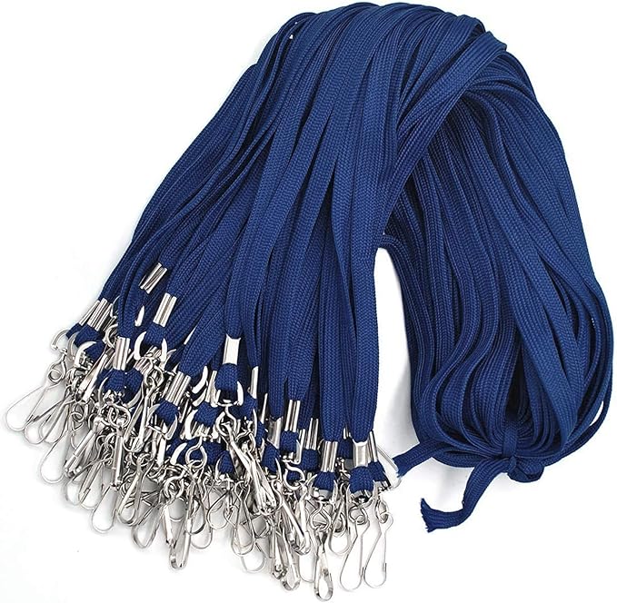 Bird Fiy Lanyard 100 Pack Bulk Badge Lanyards for ID Badges Neck Cruise Name Tag ID Holder