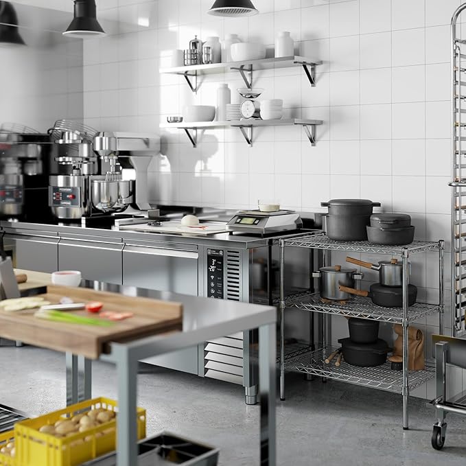 Regal Altair 18" Deep x 30" Wide x 34" Height Wire Shelving Kit | 3-Tier | NSF Commercial Storage Rack Unit