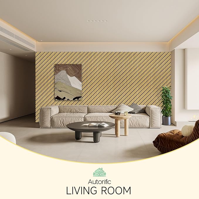 Art Acoustic Panels for Wall,5 Pack Sound Absorbing Panels,47.2” x 23.6” Soundproof Wall Panels,High-Density Acoustic Wall Panels,Decorative Sound Panels with Wood-Look