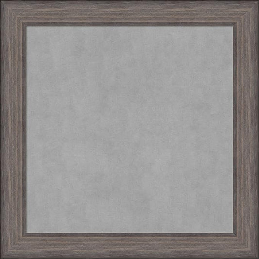 Amanti Art Grey Framed Magnetic Board 29x29 Medium Vision Board for use with Magnets, 100% Metal Sheet to Display Items as Office Decor or for Home Organization in mudroom, Kitchen or Kids Room
