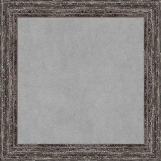 Amanti Art Grey Framed Magnetic Board 15x15 X-Small Vision Board for use with Magnets, 100% Metal Sheet to Display Items as Office Decor or for Home Organization in mudroom, Kitchen or Kids Room