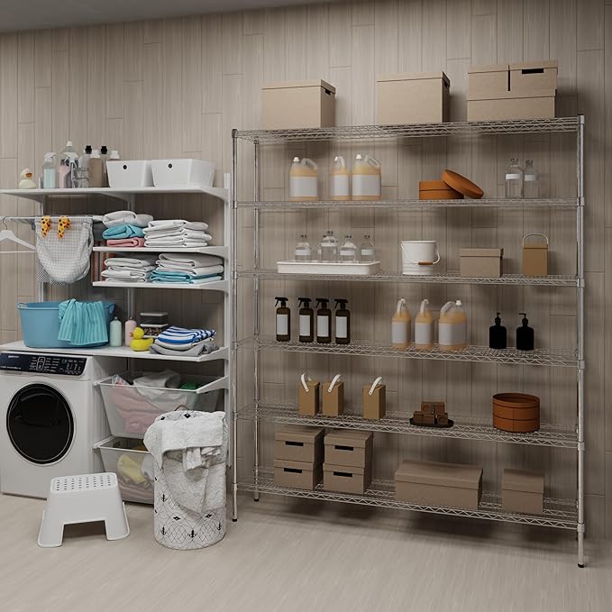 Regal Altair 14" Deep x 72" Wide x 74" Height Wire Shelving Kit | 6-Tier | NSF Commercial Storage Rack Unit