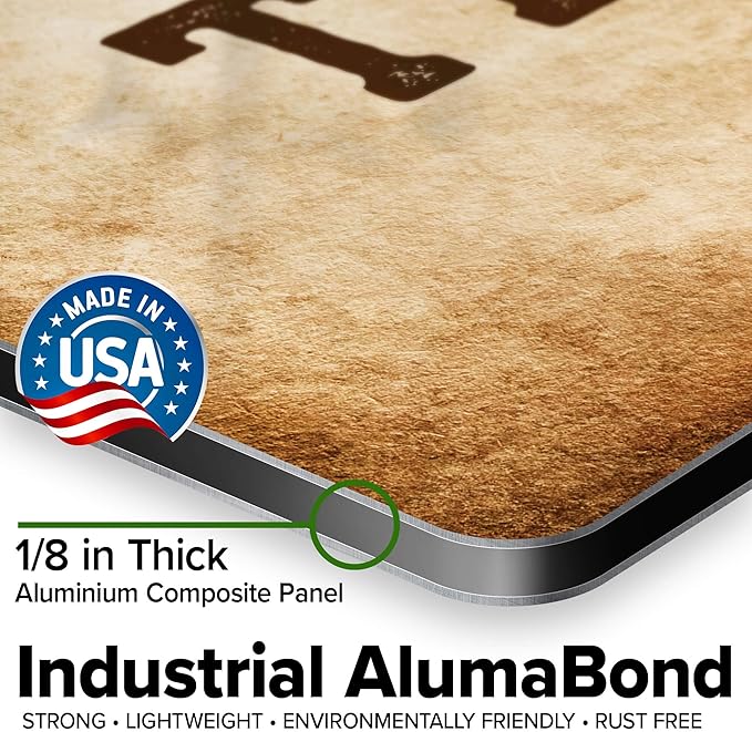 Custom Sign, Custom Street Sign, 11 Font Colors, 13 Font Styles, 4 Hole Options, 22 Sizes, 18x18 Inches, Rust Free DiBound, Fade Resistant, Made in USA by My Sign Center (Vintage)
