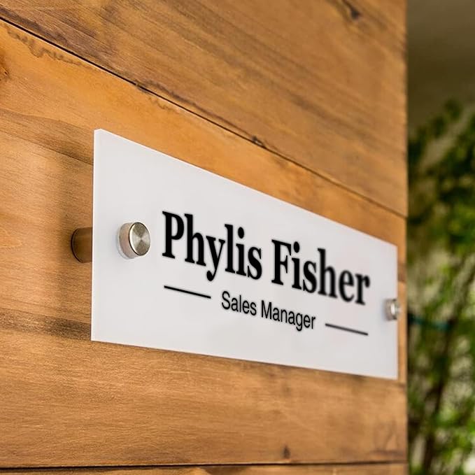 Personalized Office Wall Name Plate Sign Custom Door Name Plate Office Gifts Executive Sign Wall Plate Business Sign