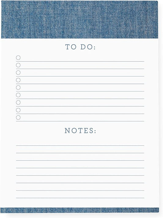 Graphique Large Notepad, Chambray - Notepad with 150 Tear-Off Sheets, 6" x 8" - Perfect for Lists, Notes, and More (LNP162)
